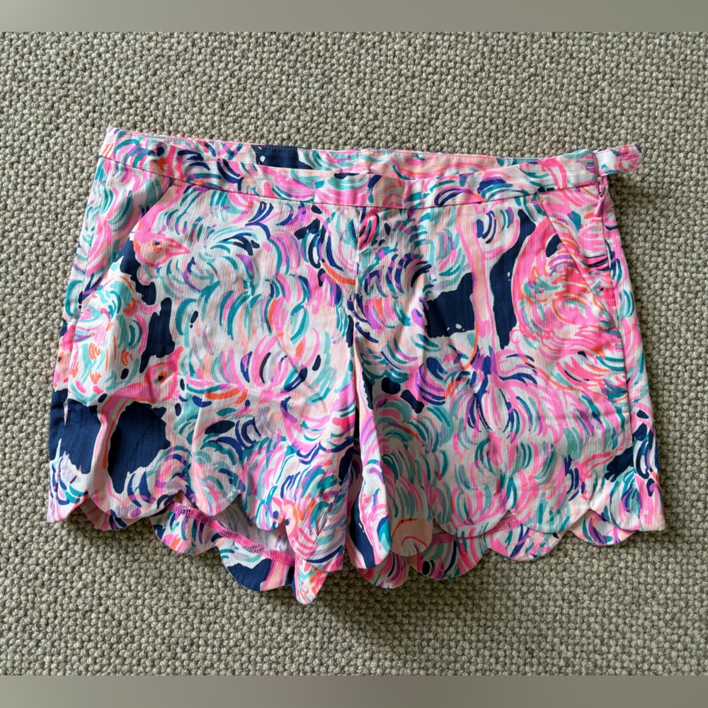 Lilly Pulitzer Pink and Blue Patterned Shorts